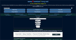 Desktop Screenshot of premiumproxy.net