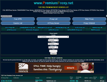 Tablet Screenshot of premiumproxy.net